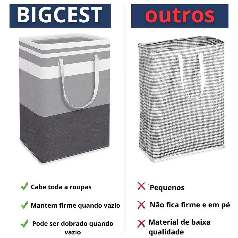 Cesto Para Roupas Sujas Impermeável e  Flexível- BigCest