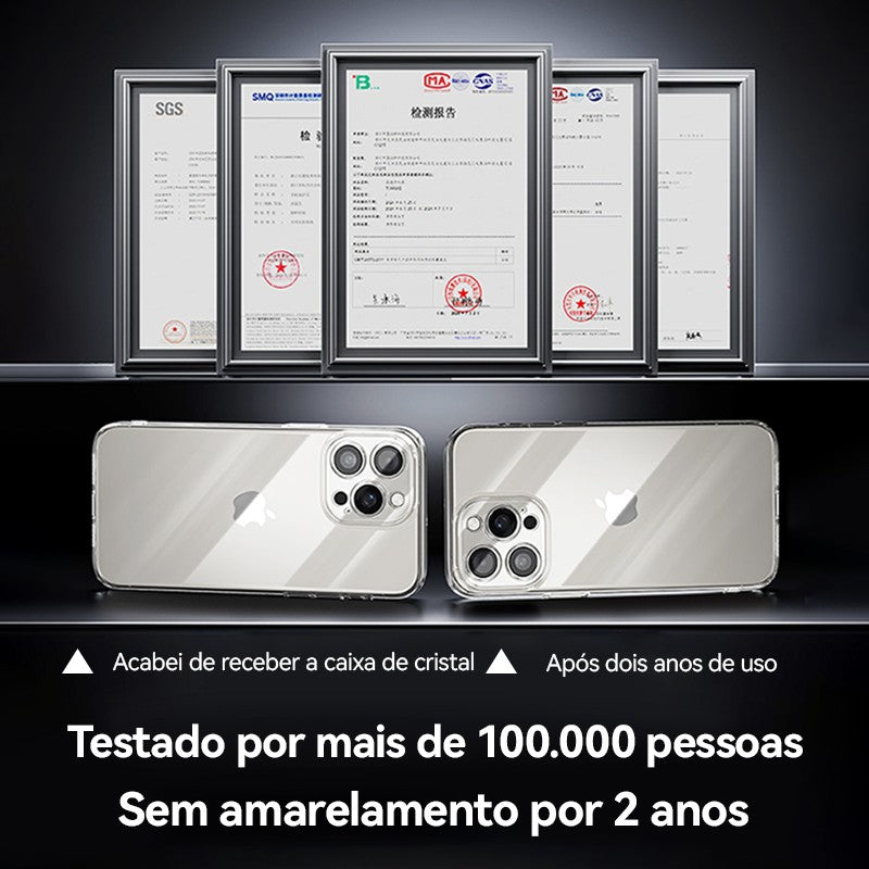 JOYROOM - Capa para Iphone do 15 ao 16 pro max - Cristal transparente