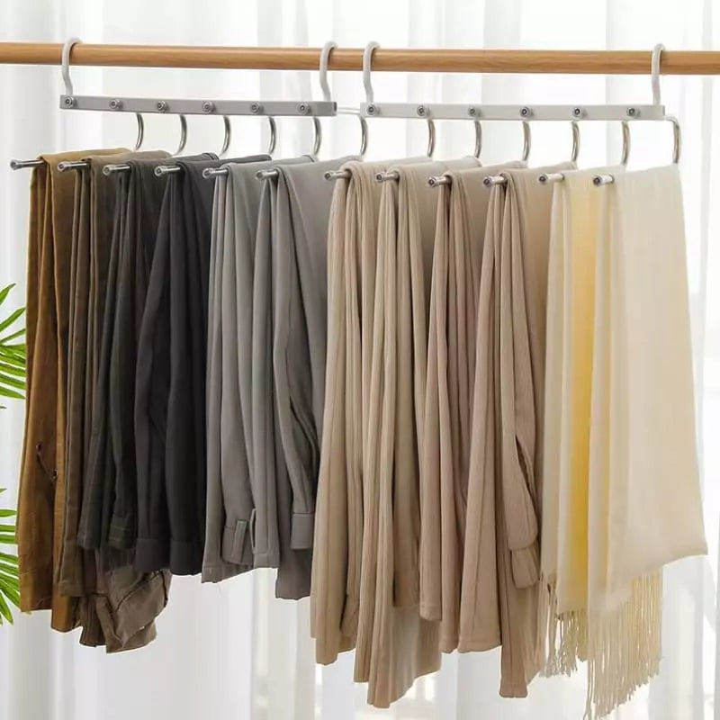 Cabide Organizador  para Calça Multifuncional 6 em 1