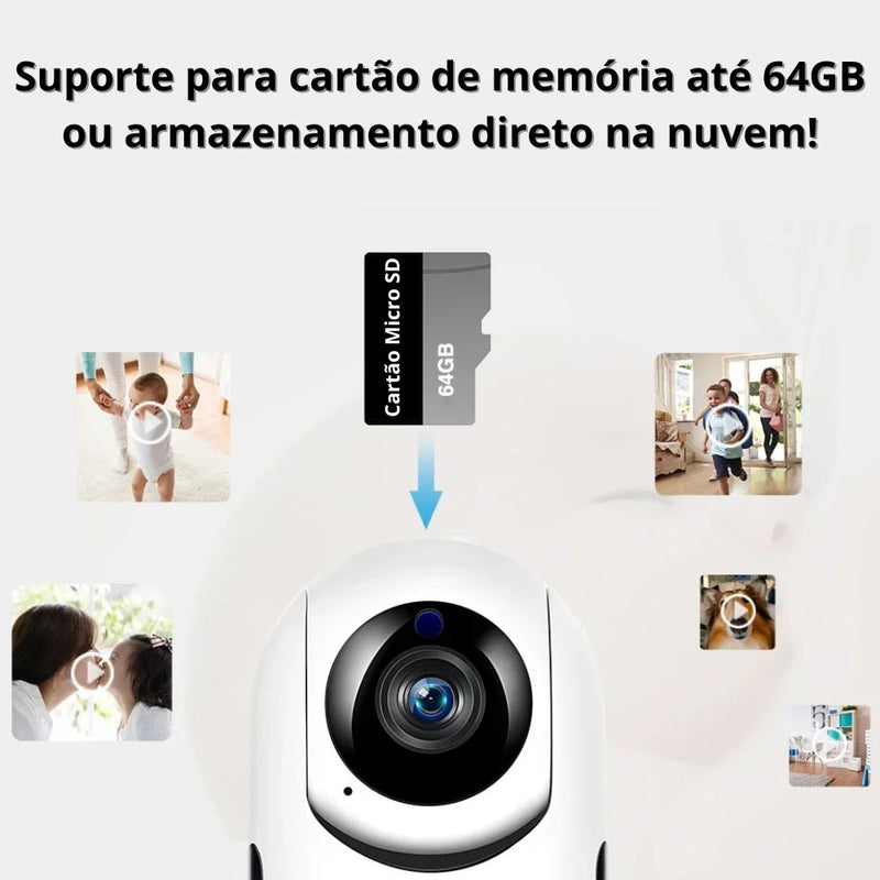 Babá Eletrônica Câmera WiFi Com Visão Noturna