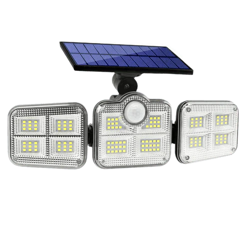 Refletor Led Solar Com 3 Cabeças 800W - EcoLight