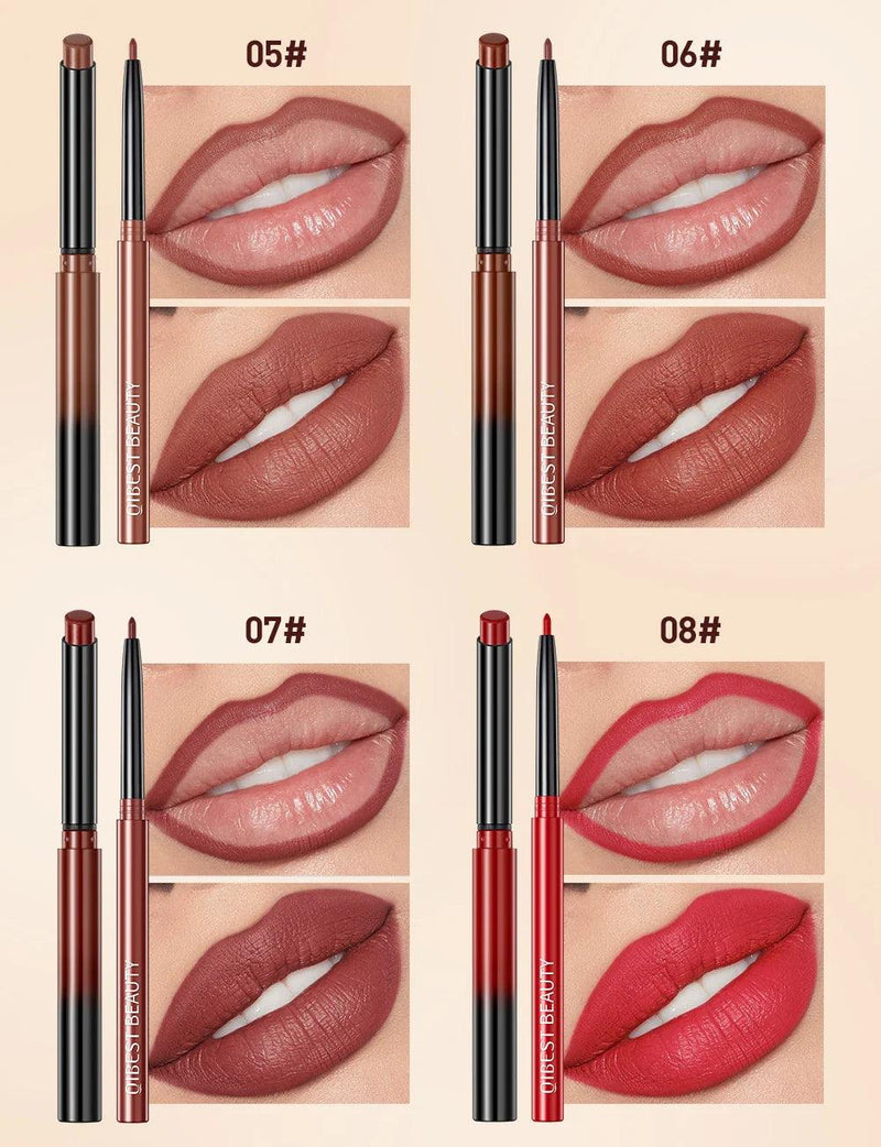 Batom Caneta Matte Nude Longa Duração Lipliner Lápis à prova  D'água Delineador de Lábios Contorno Sexy