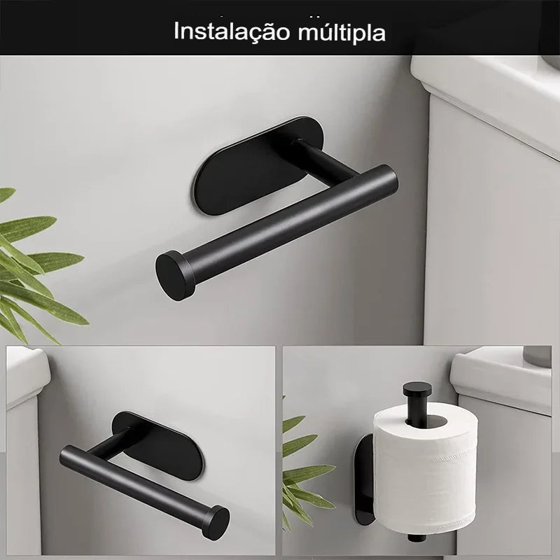 Suporte Organizador para Papel Higiênico e Toalha | Moderno e Prático